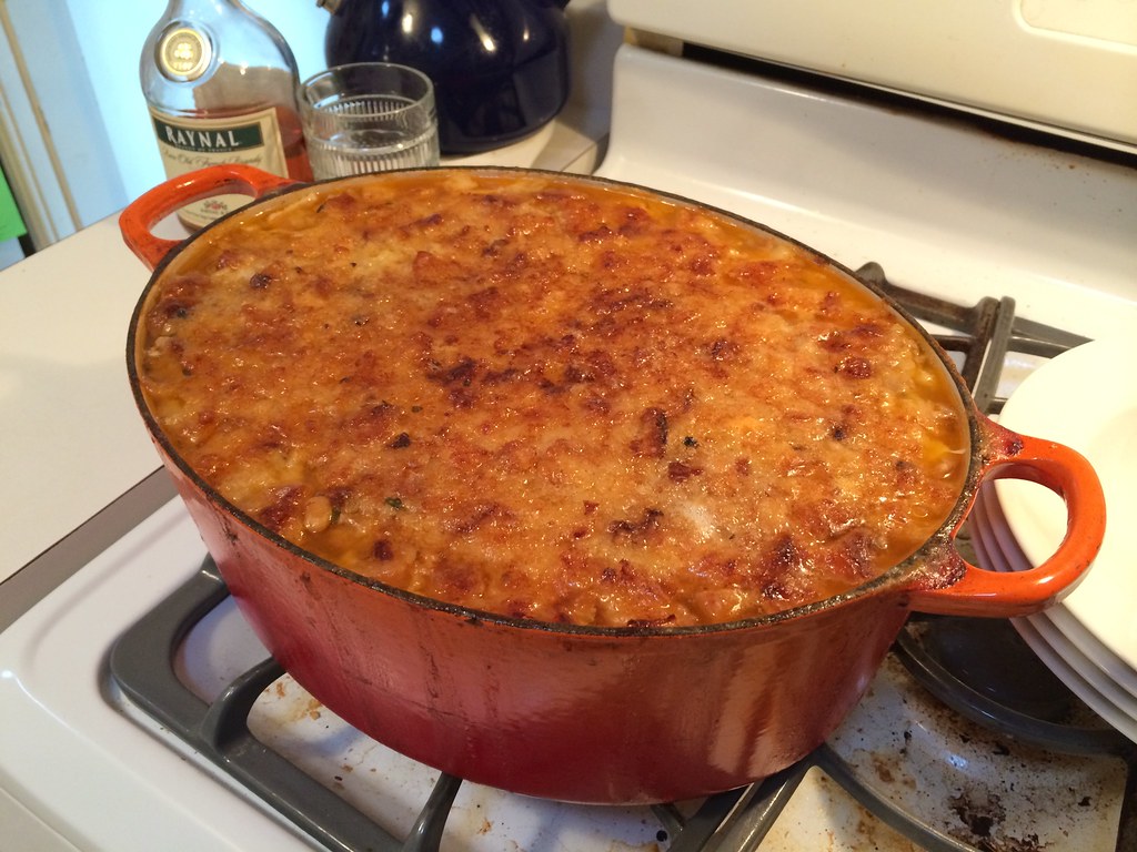 cassoulet, hot from the oven