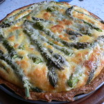 Asparagus & cheese tart