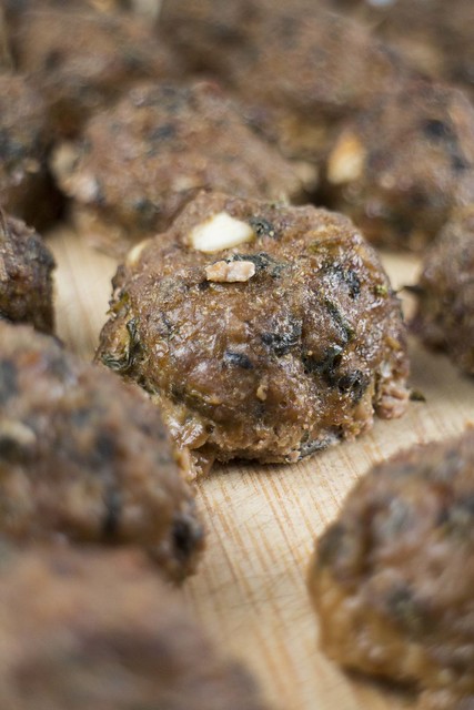 These Baked Soy Sauce Meatballs are delicious and healthy! Recipe includes lettuce in the meatballs alongside ground beef, turkey and many herbs. They are perfect for serving over pasta or serving as finger food! 