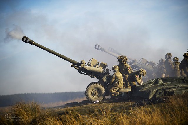 Royal Artillery Firing 105mm Light Guns | Flickr - Photo Sharing!