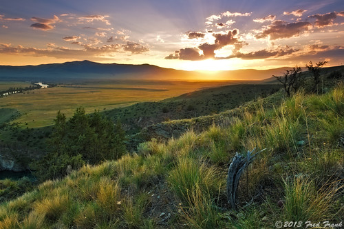 sunset frank landscape montana fred