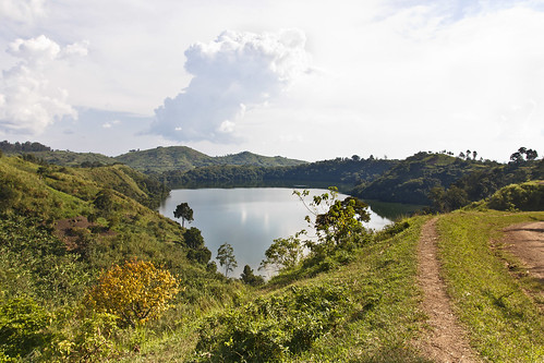 uganda kibale ndali lake nyinambuga crater landscape