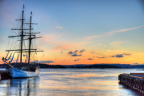 Oslo ship in the Harbor