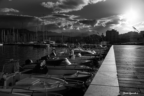 sunset blackandwhite sun boat nikon barche sicily sole palermo riflessi sicilia biancoenero