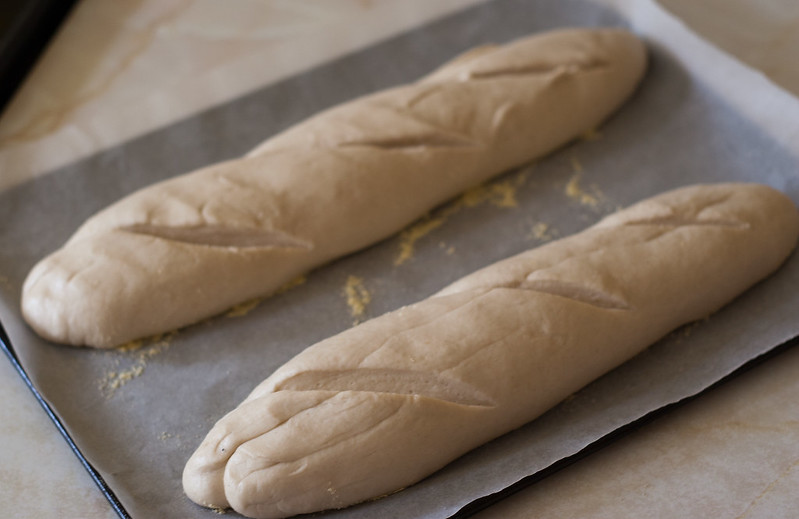 Baking French Bread - Ready for the Oven