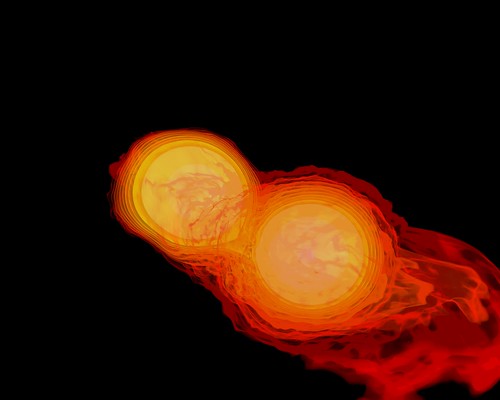 Neutron Stars Rip Each Other Apart to Form Black Hole