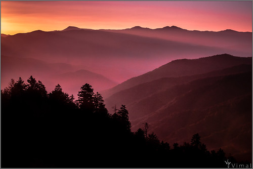 morning usa mountain sunrise nationalpark hues smoky canonrebelt1i vimalvp