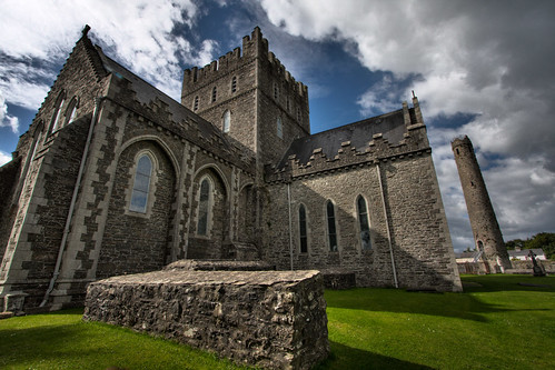 old ireland tower church stone cathedral round hdr stbrigid kildare roundtower backpackphotography stbrigidscathedral