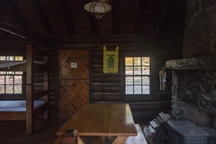 Cabin 1 Table and Stove Interior