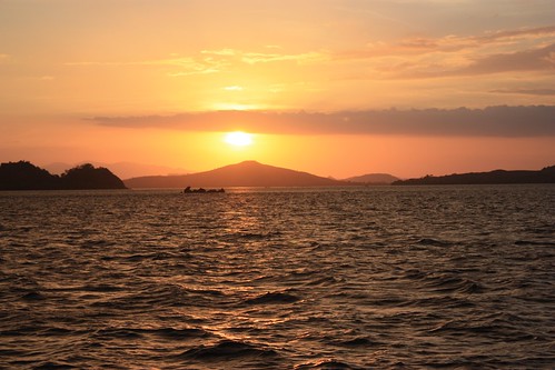 sunset over the Flores Sea