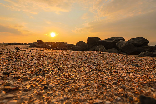 morning sea sky sun beach nature water stone clouds sunrise landscape sand seasore azovsea sedovo