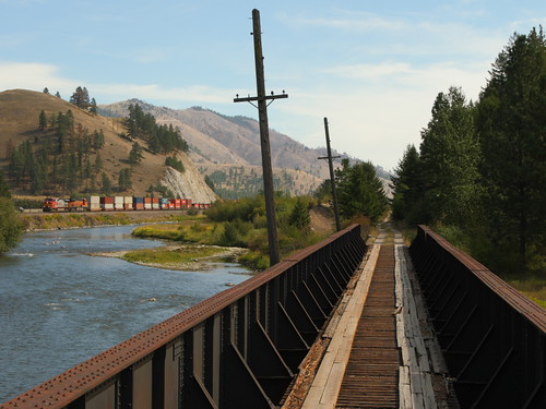 bridge montana clinton bnsf warbonnet clarkforkriver milwaukeeroad