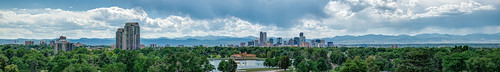 city panorama skyline colorado cityscape denver panoramic citypark perfectpanoramas