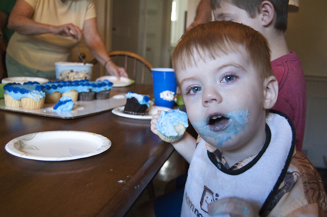Blue Frosting Face