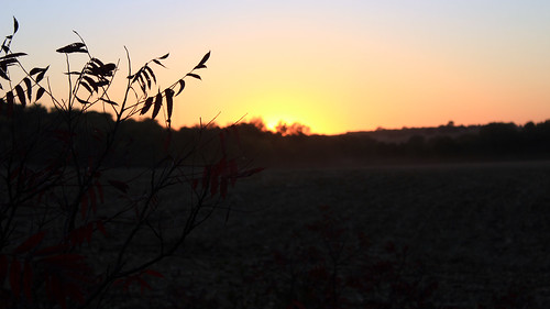 sunset rural midwest nebraska farm auburn farmland october2013