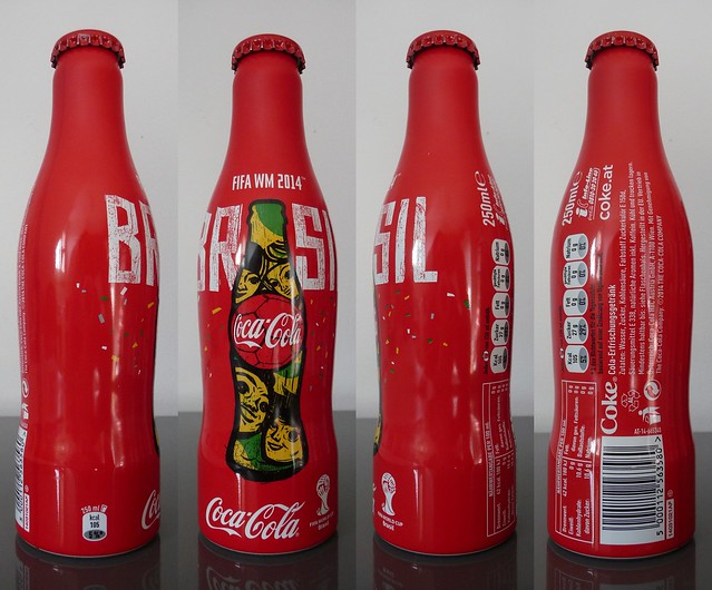 Coca Cola Fifa World Cup 2014 Austria aluminium bottle