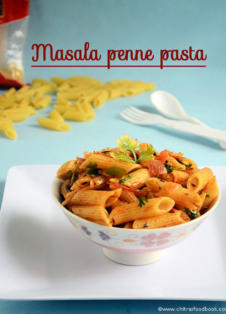 indian style masala penne pasta recipe (vegetarian)-easy pasta recipes