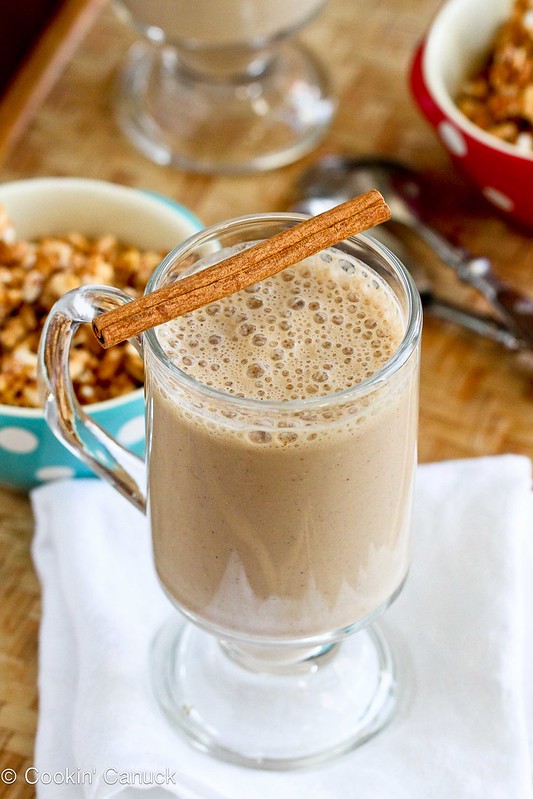 Healthy Coffee Banana Smoothie Recipe | www.cookincanuck.com #smoothie #coffee