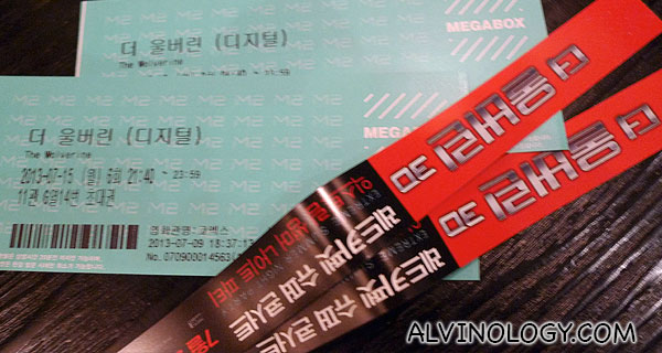 Tickets to the 3D preview screening of The Wolverine and fan meet wristbands 