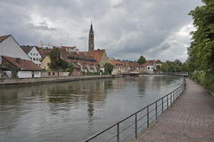 The river Isar at Landshut