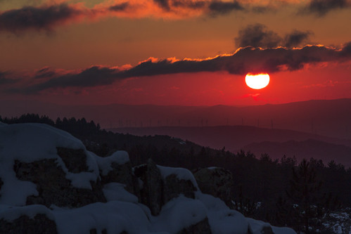 sunset italy snow sardinia neve montagna bosco granito gallura tempiopausania limbara montelimbara