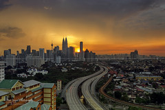 Kuala Lumpur Golden Sunset