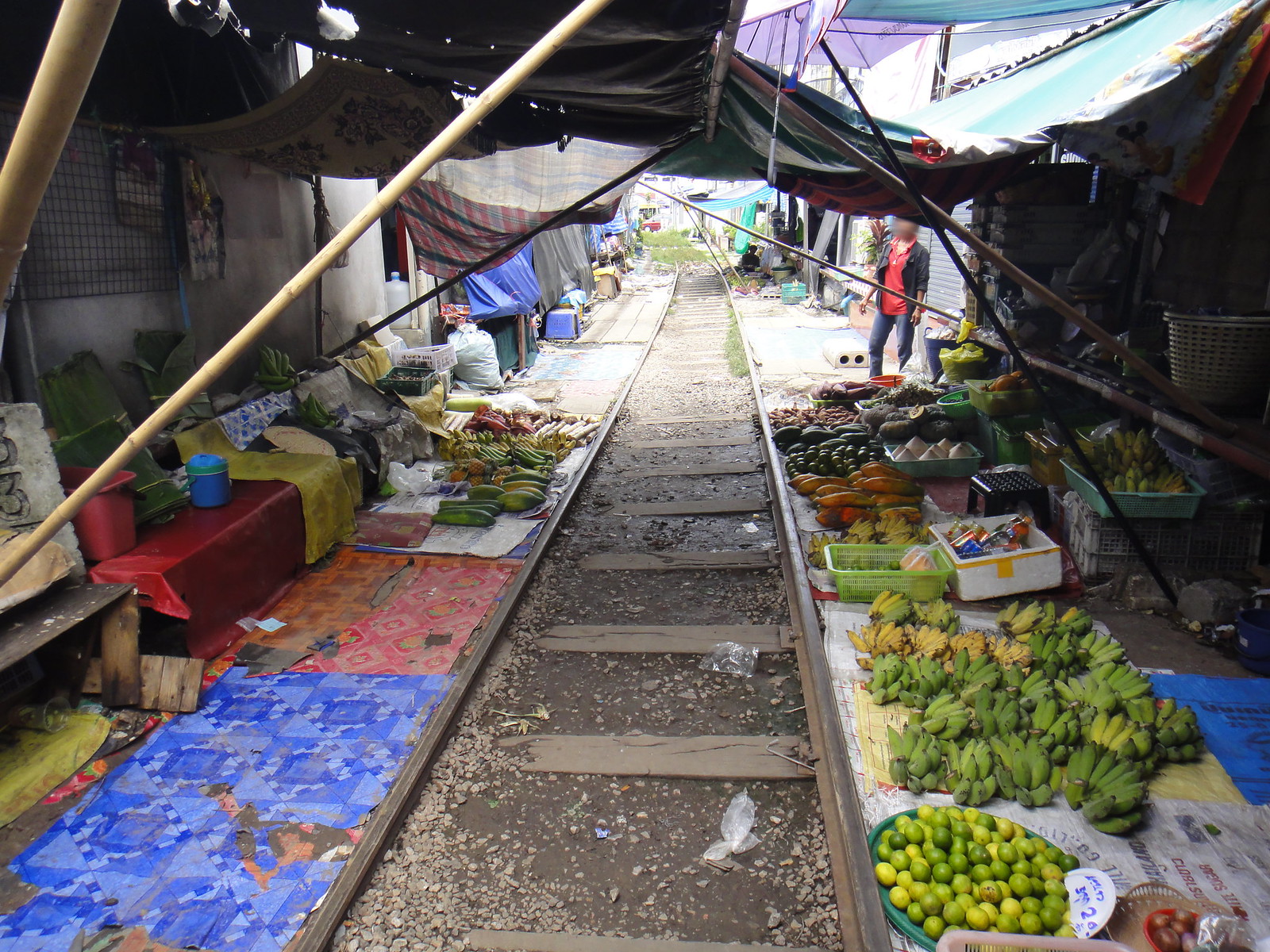 Fruits and Rails at Maeklong Railway Market