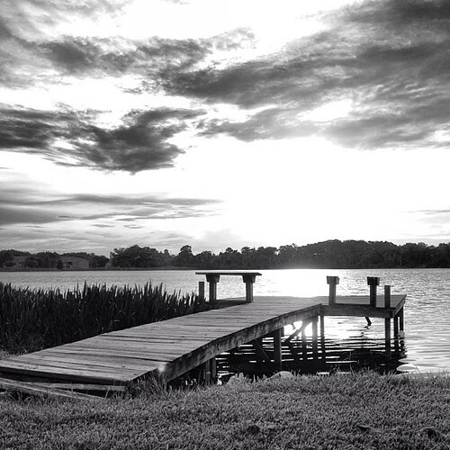 sunset blackandwhite bw lake nature square florida squareformat fav10 iphoneography instagramapp