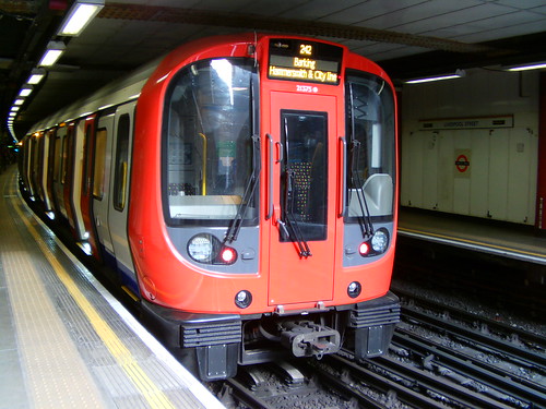 London Underground S7 Stock 21375 Train H242 Liverpool Street 17/05/14