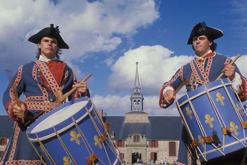 Drummers at Fortress of Louisbourg National Historic Site
