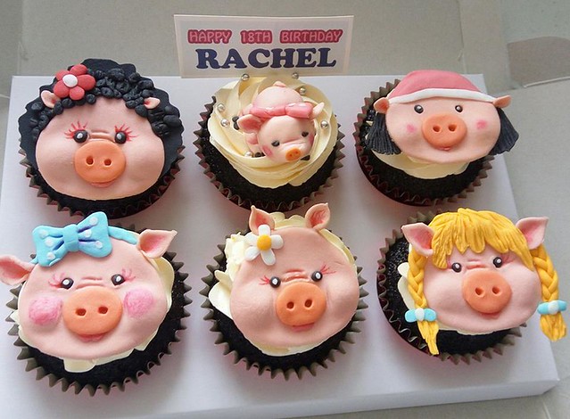 Pigs Themed Cupcakes by Ruel Santos of Cake X