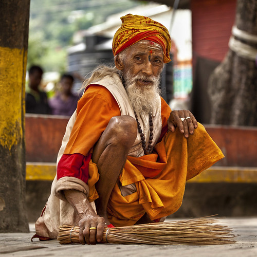 nepal portrait man kathmandu sadhu budhanilkantha sweaper “flickraward”