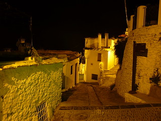 Andalousie, dans les Alpujarras, village de nuit, Capileira