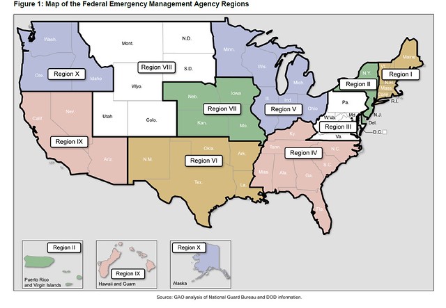 Figure 1: Map of the Federal Emergency Management Agency Regions ...