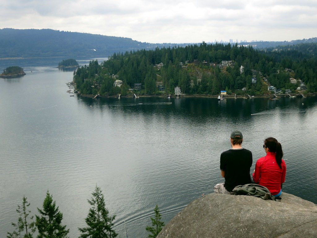 Taking in the view from Quarry Rock