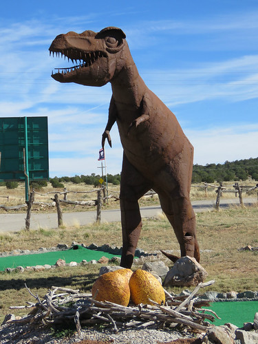 rust dinosaurs minigolf rural arizona bypassed route66