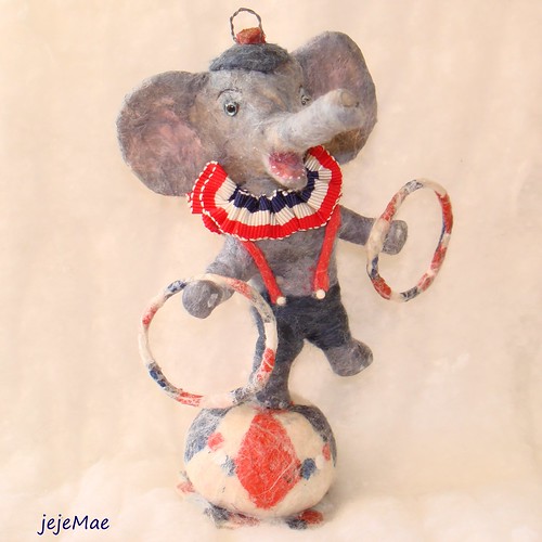 Spun cotton patriotic circus elephant jejeMae