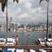 Oben auf / in dem Infinity-Pool auf dem Dach des Marina Bay Sand Hotel in 191m Höhe