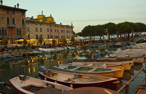 travel light summer italy del canon boats landscapes town photo garda colours desenzano eveninglight 450d
