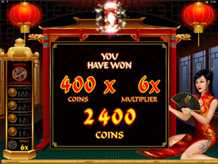 Dragon Lady Bonus Game Prize