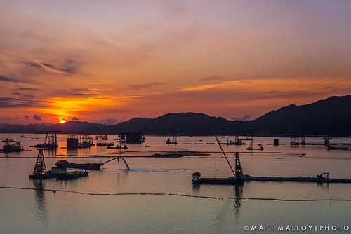 morning red sea orange sunrise bay nikon glow harbour east hong kong far 50mmf14 d600 2013 mattmalloy mattmalloyphotography
