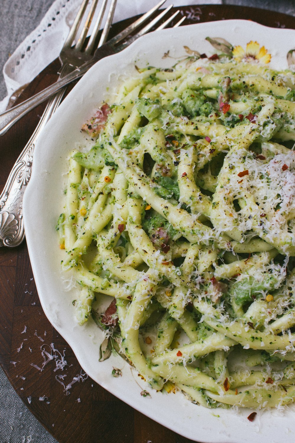 Pasta with Broccoli and Bacon Sauce | Simple Provisions