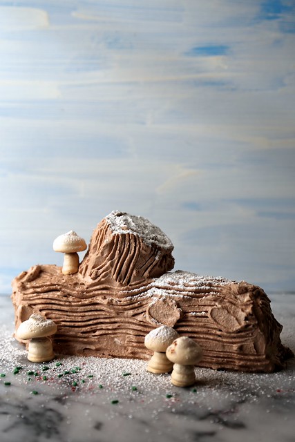 Icebox Yule Log Cake / joy the baker
