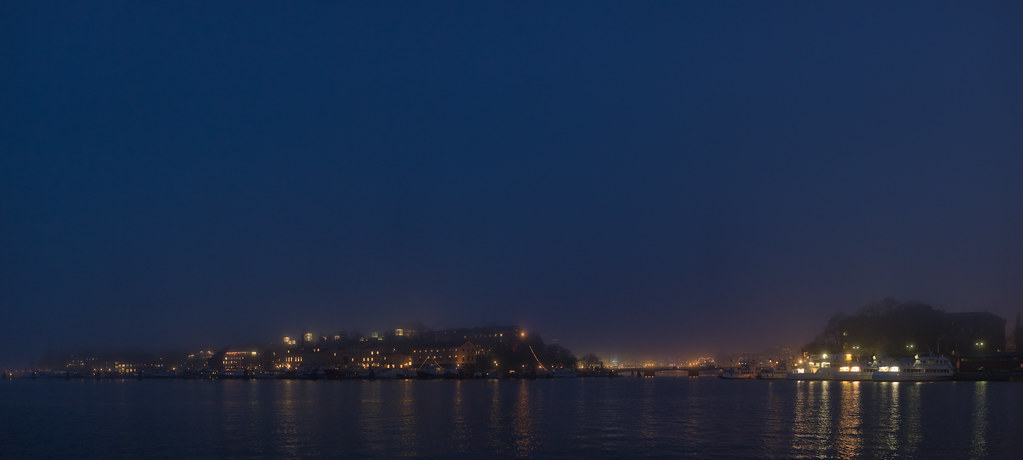 Stockholm at dusk. February 11, 2014.
