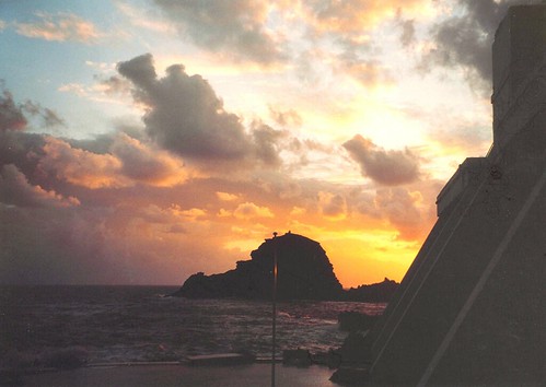 sea portugal sunrise island coast madeira portomoniz worldtrekker