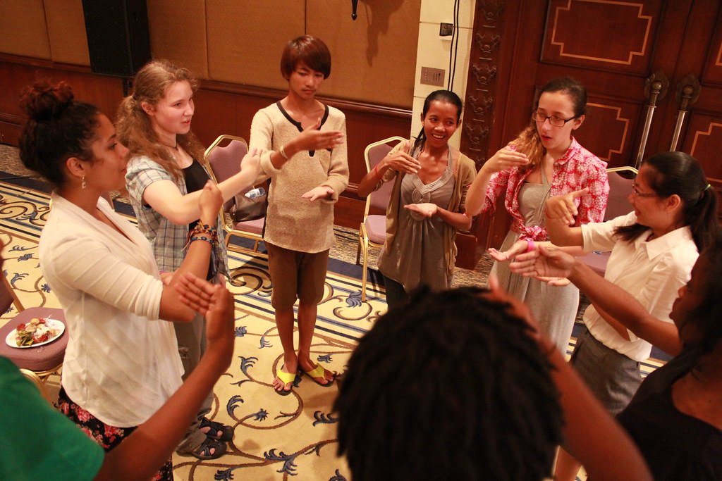 Boston Children's Chorus at an exchange with Cambodian Living Arts in Phnom Pehn