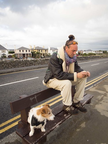 street ireland people dog seascape galway animals clouds sunrise bay mutt jimmy atmosphere places countygalway naturalelements photosubject