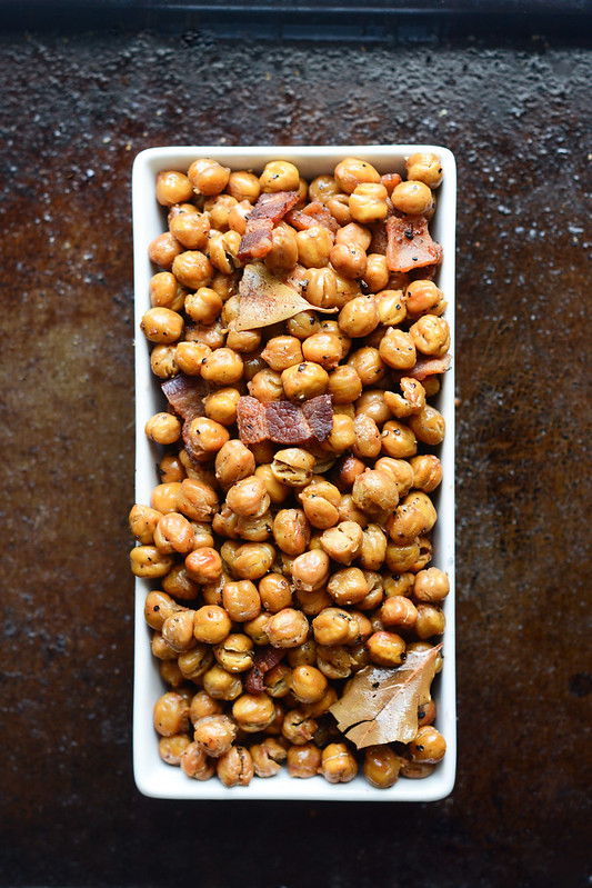 Bacon Roasted Chickpeas