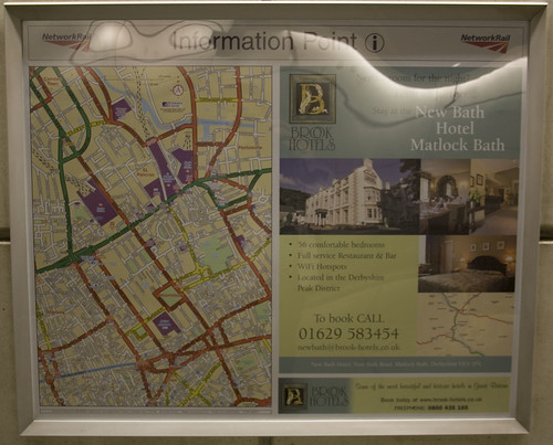 Local area map at St Pancras