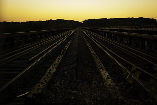 2013 boone d80 iowa kateshelley nikon uprr unionpacific bridge landscape old perspective railroad sunset track unitedstates